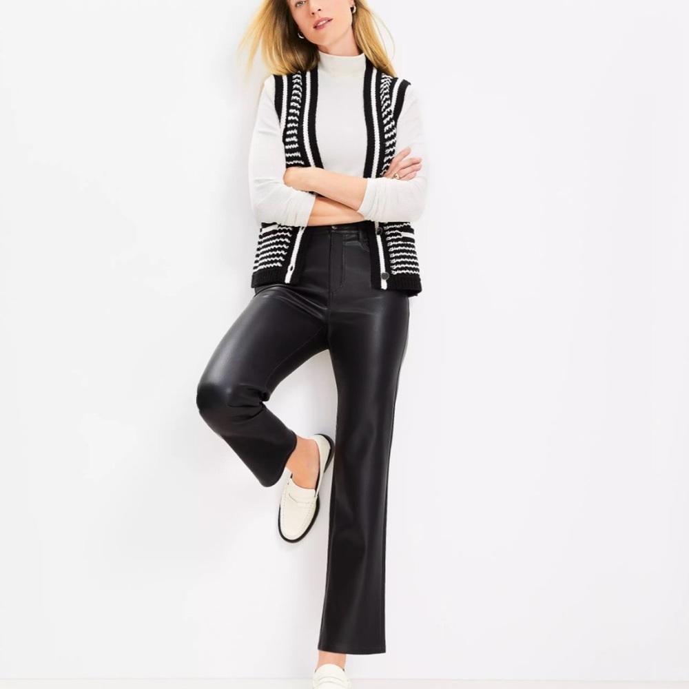 LOFT Black Women's Straight Leg Pants